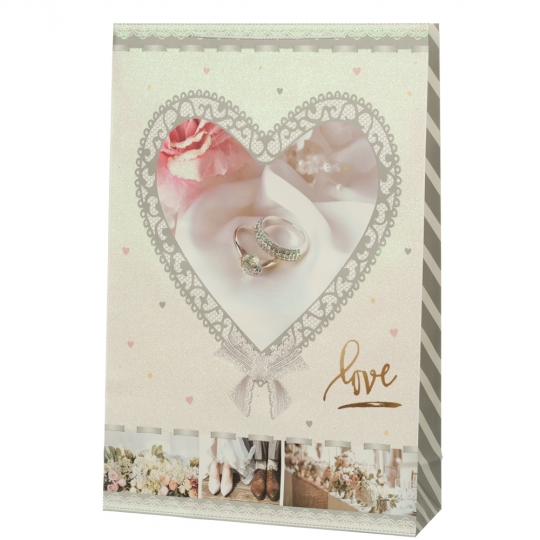 

Подарочный пакет "Wedding" XXL (8720-044) серце Elso (NU001128)