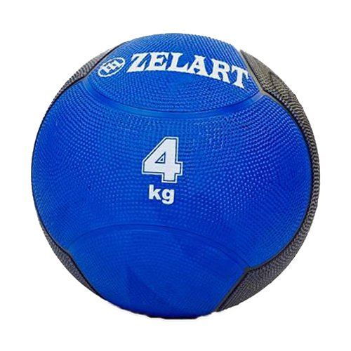 

Медбол FI-5121 Zelart 4кг Сине-черный (56363028)
