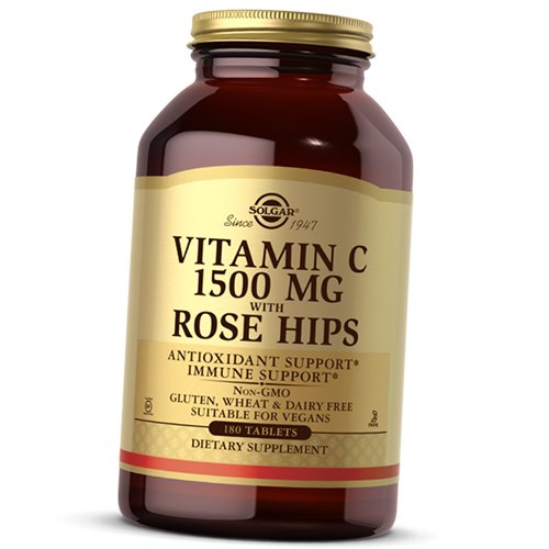 

Витамин С с Шиповником, Vitamin C 1500 with Rose Hips, Solgar 180таб (36313219)