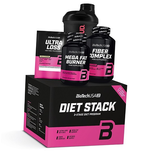 

Жиросжигатель для женщин, Diet Stack, BioTech (USA) Набор (02084028)