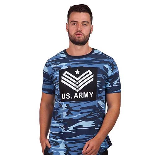 

Футболка мужская Short Army N015 FDSO M Синий