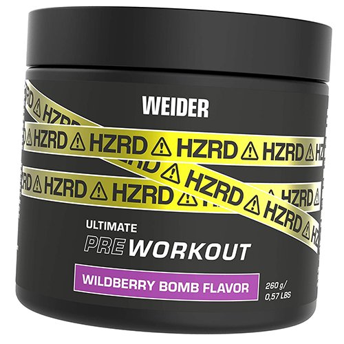

Предтрен, HZRD Powder, Weider 260г Лесные ягоды (11089005)