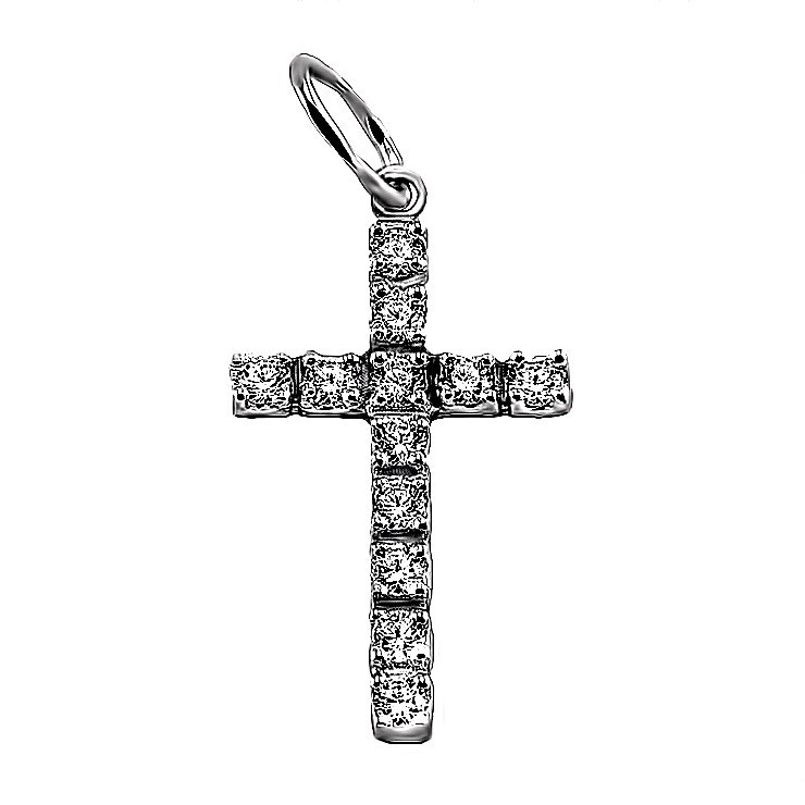 

Серебряный крест Meridian 925 пробы (Кр0122)