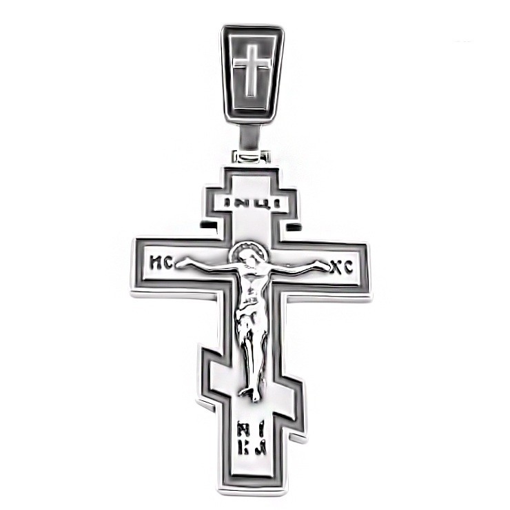 

Серебряный крест Meridian 925 пробы (Кр0032ч)