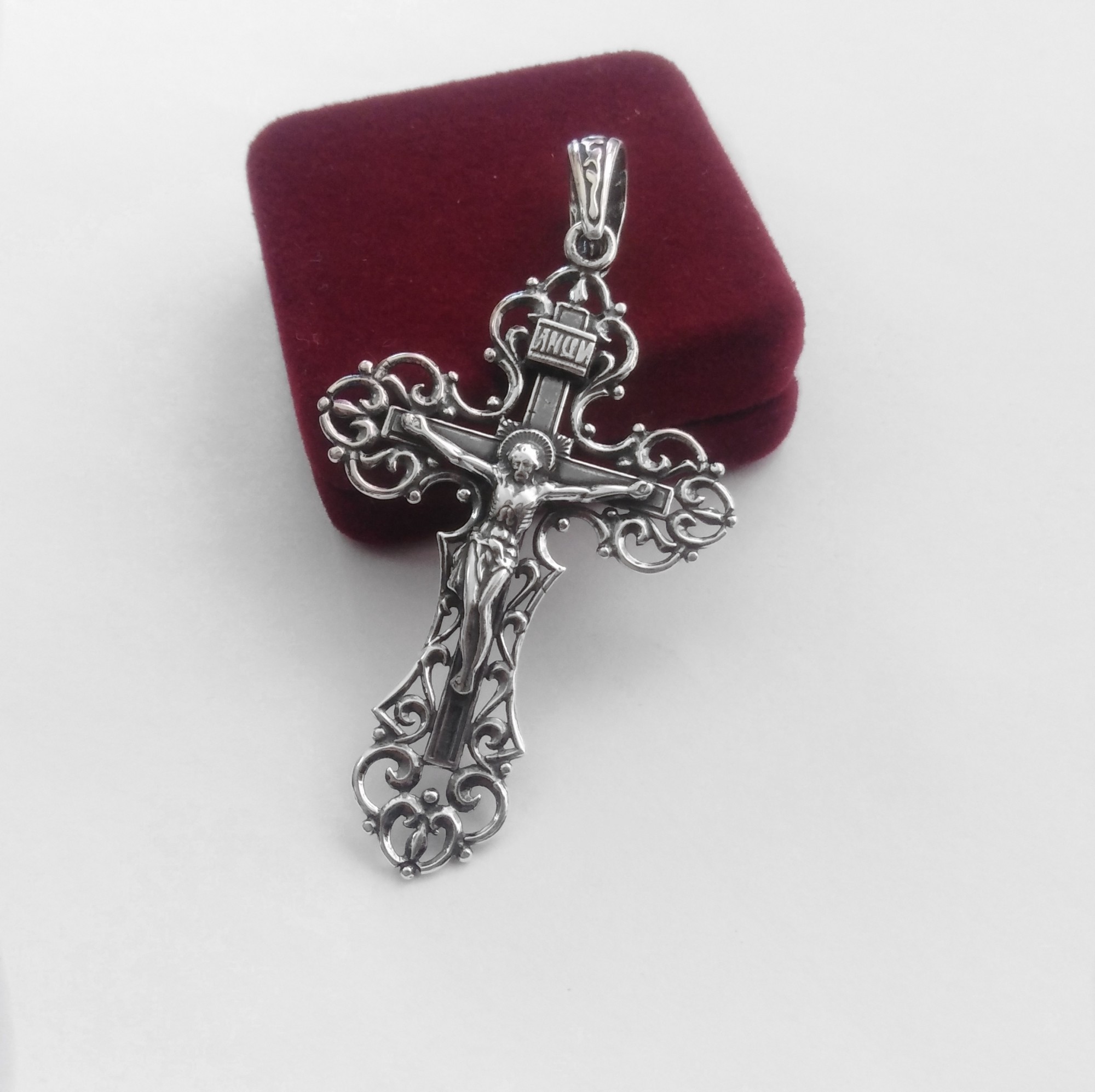 

Серебряный крест Meridian 925 пробы (Кр0089ч)