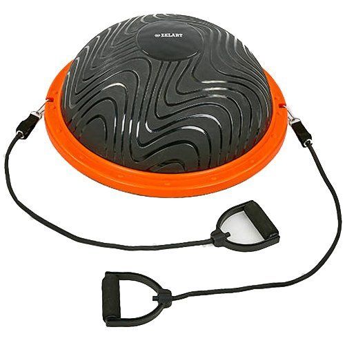 

Балансировочная платформа Bosu с эспандерами BS-8226 Zelart Черно-оранжевый (56363089)