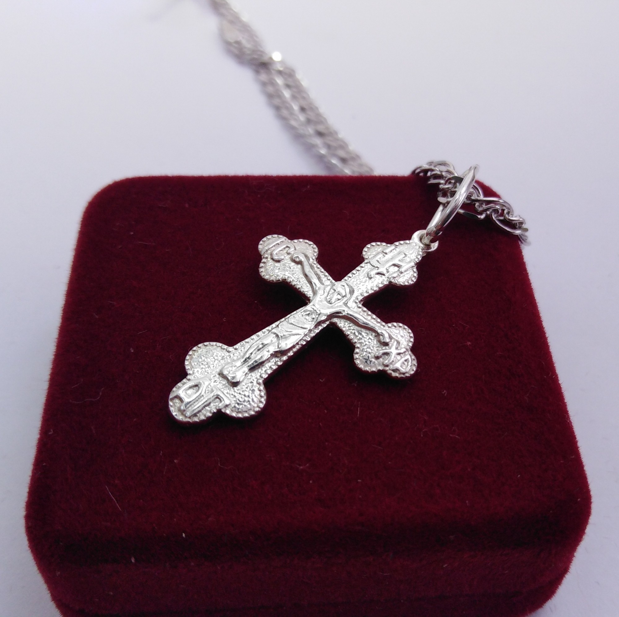 

Серебряный крест Meridian 925 пробы (Кр0014)