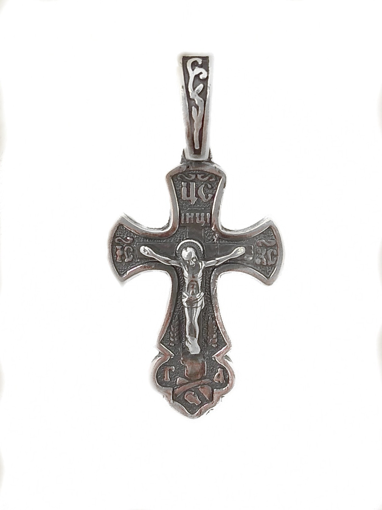 

Серебряный крест Meridian 925 пробы (Кр0137ч)