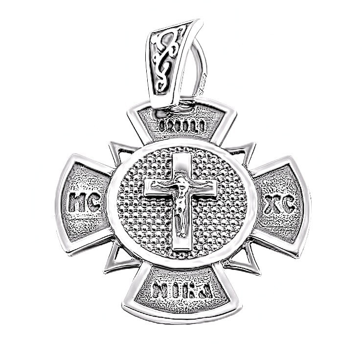 

Серебряный крест Meridian 925 пробы (Кр0040ч)