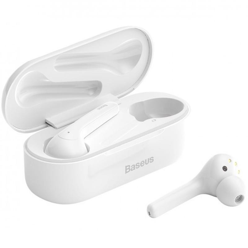 

Наушники Stereo Bluetooth Headset Baseus W07 White