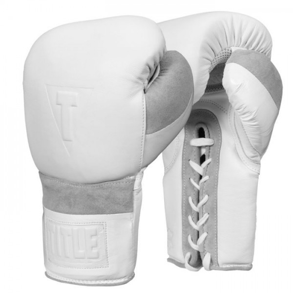 

Боксерские перчатки TITLE WHITE Lace Sparring 2.0 (16oz) Белые