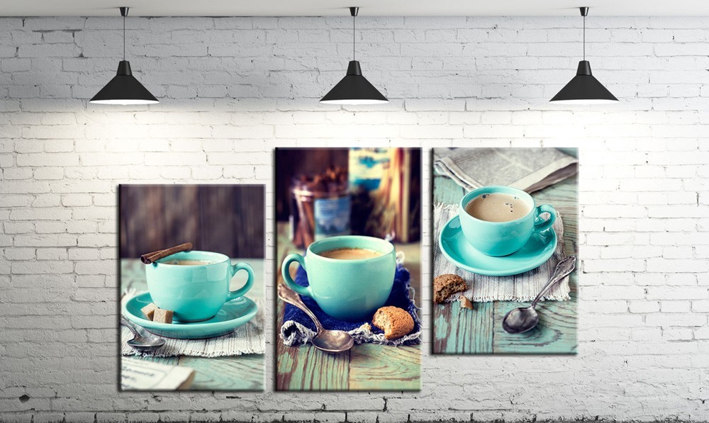 

Модульная картина на холсте DK Place из трех частей Кофейная жизнь (DKPM3-3)