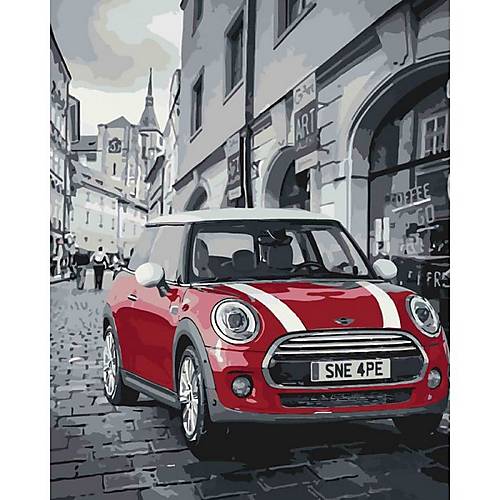 

Рисование по номерам "Mini Cooper" 40*50 см Идейка (КНО3504)