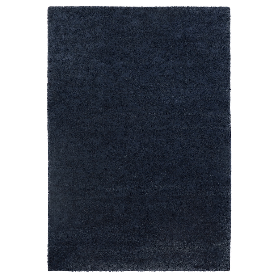 

Ковер IKEA STOENSE короткий ворс, темно-синий, 133x195 см 305.001.95