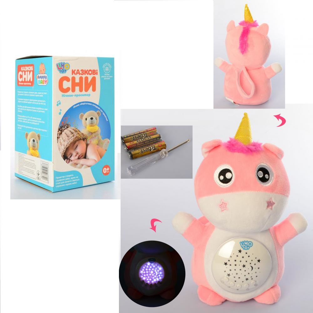 

Детский Ночник проектор музыкальный Единорог, с эффектами, HB0012ABC от рождения, Пакет малюка, Подарок для новорожденного