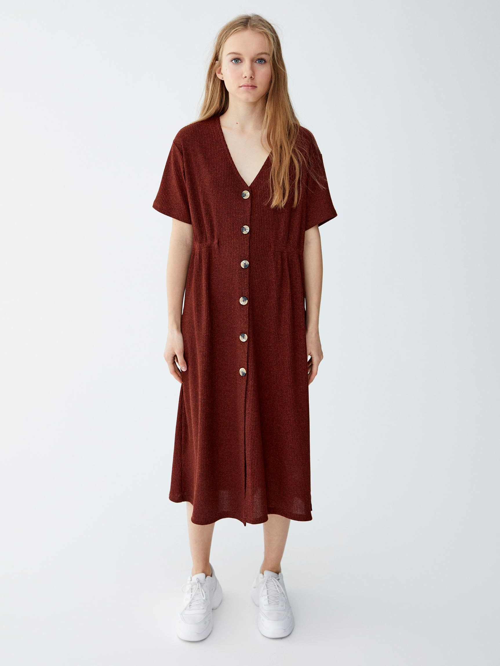

Платье Pull & Bear 9393/392/701-ACVE L Коричневое