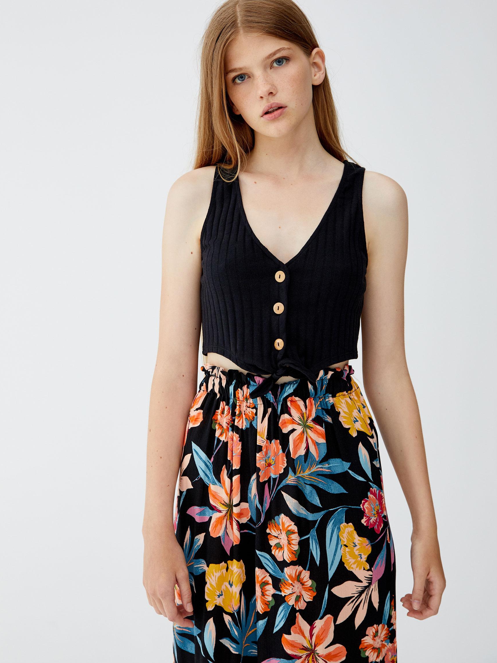 

Топ Pull & Bear 5232/389/800-AAAD M Черный