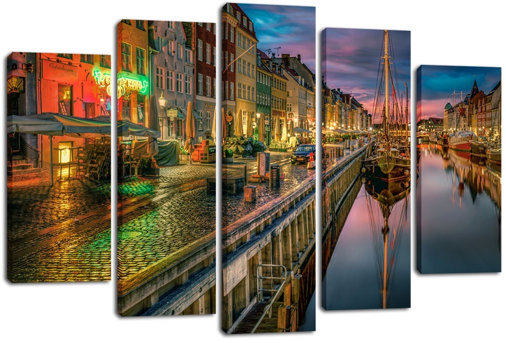 

Модульная картина на холсте из 5 частей DK Place 120x80 см (PLM5-183)