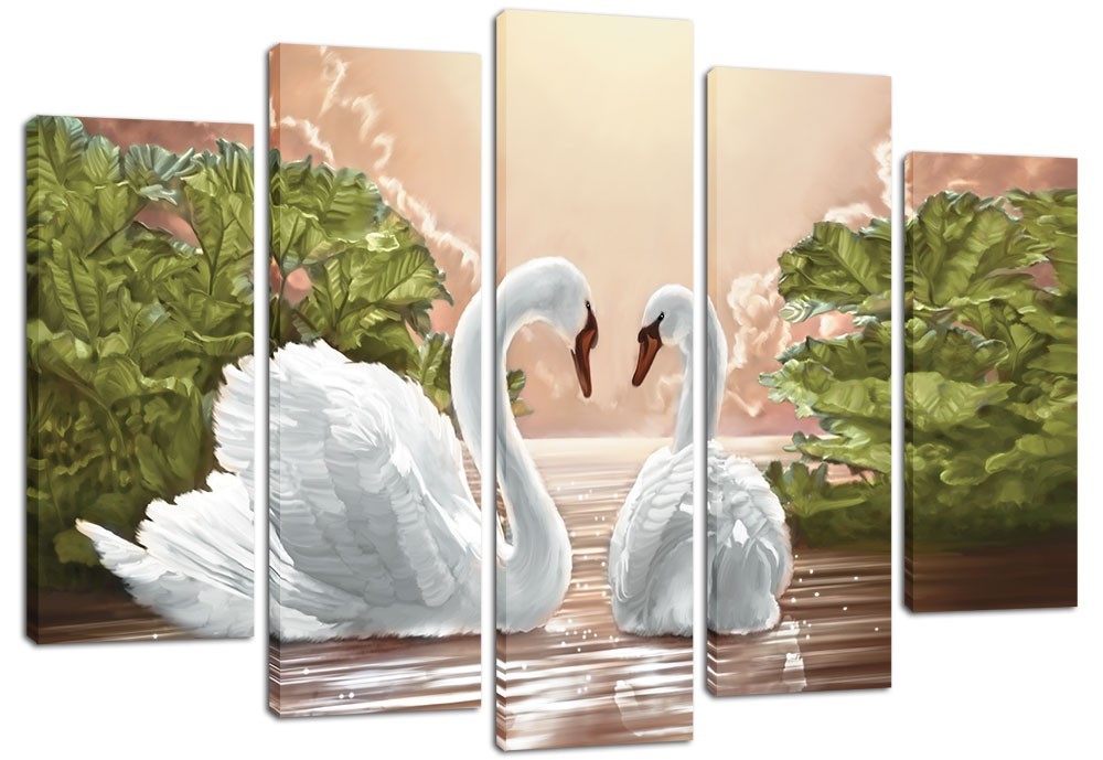 

Модульная картина на холсте из 5 частей DK Place 120x80 см (PLM5-58)