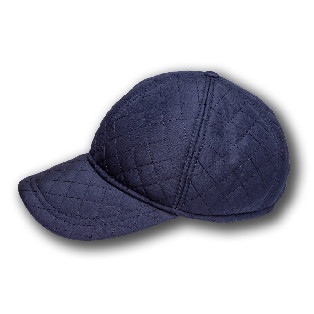 

Бейсболка Lider из плащевки стёганой на меху 55-60 синяя зима