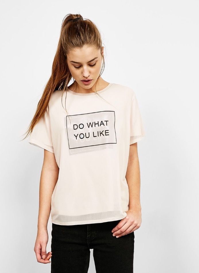 

Футболка Bershka S пудровый 4820227781056