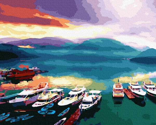 

Картина по номерам - Корабли на закате BrushMe 40*50см. (GX30100)