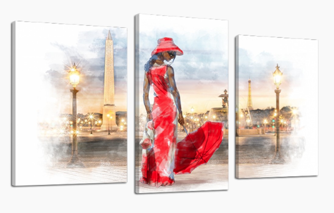 

Модульная картина DK Place Дама в красном 70x110 см