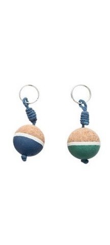 

Набор брелков для ключей не тонущих BATELA RING CORK BALL , синий и зеленый, 2шт.
