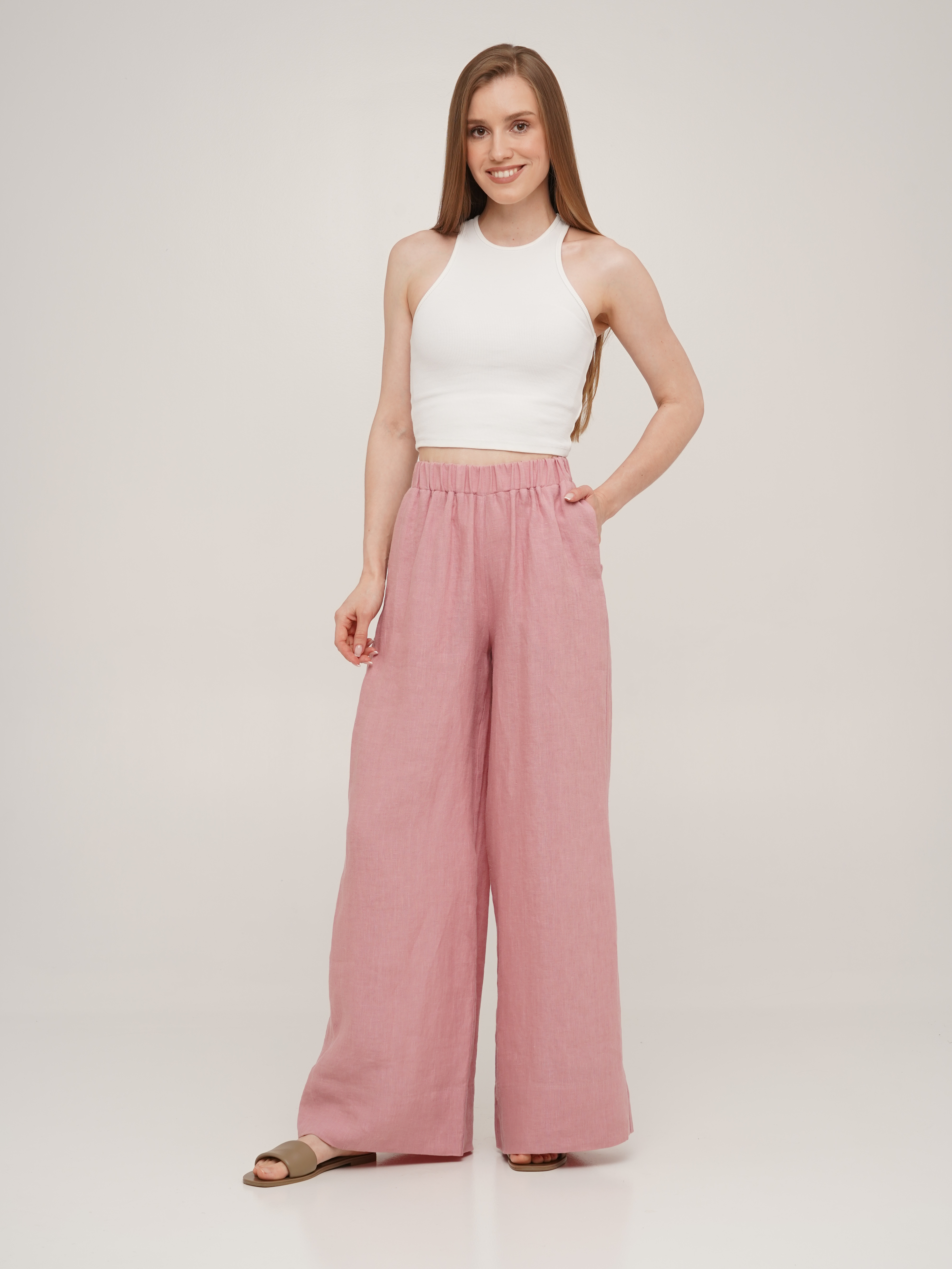 

Брюки SoundSleep Linen L Розовые