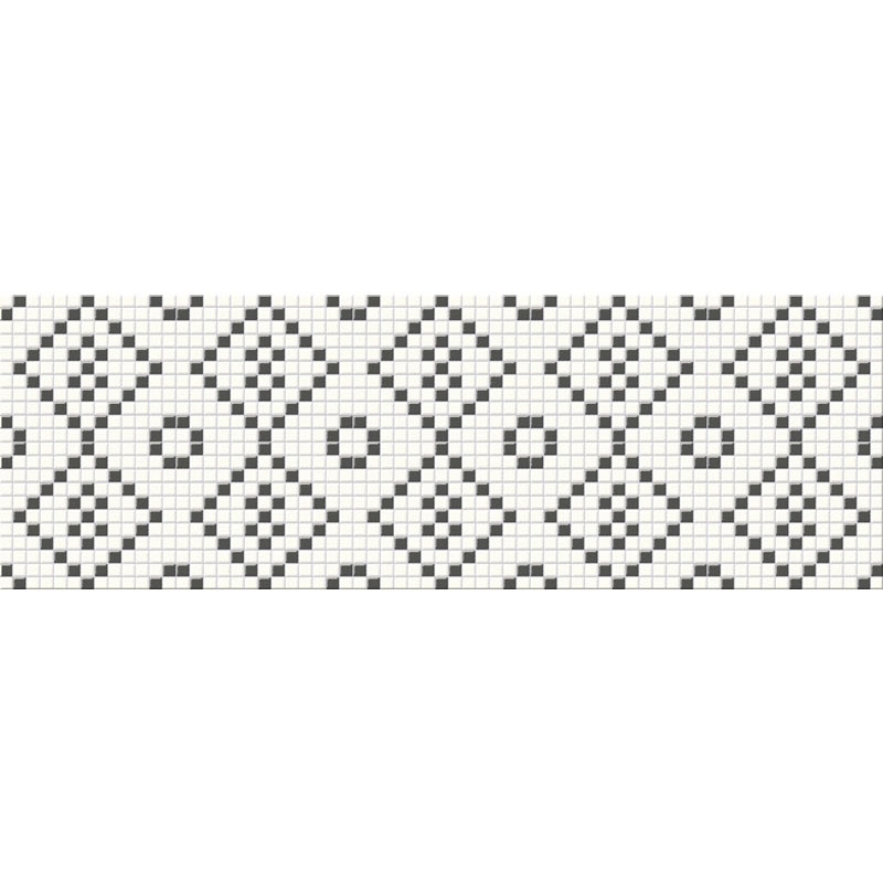 

Декор Opoczno Black & White Mosaic белый (091605)