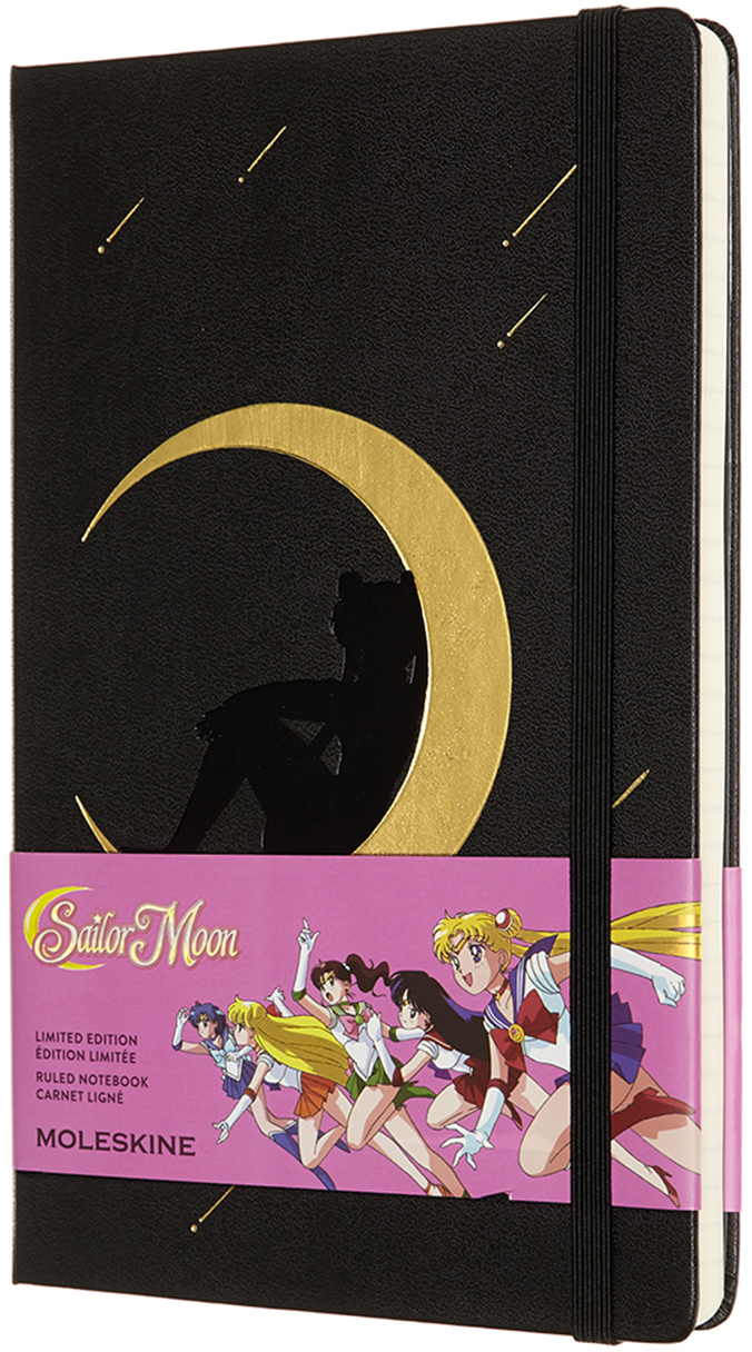 

Записная книга Moleskine Sailor Moon 13 х 21 см 240 страниц в линейку Черная (8056420853698)