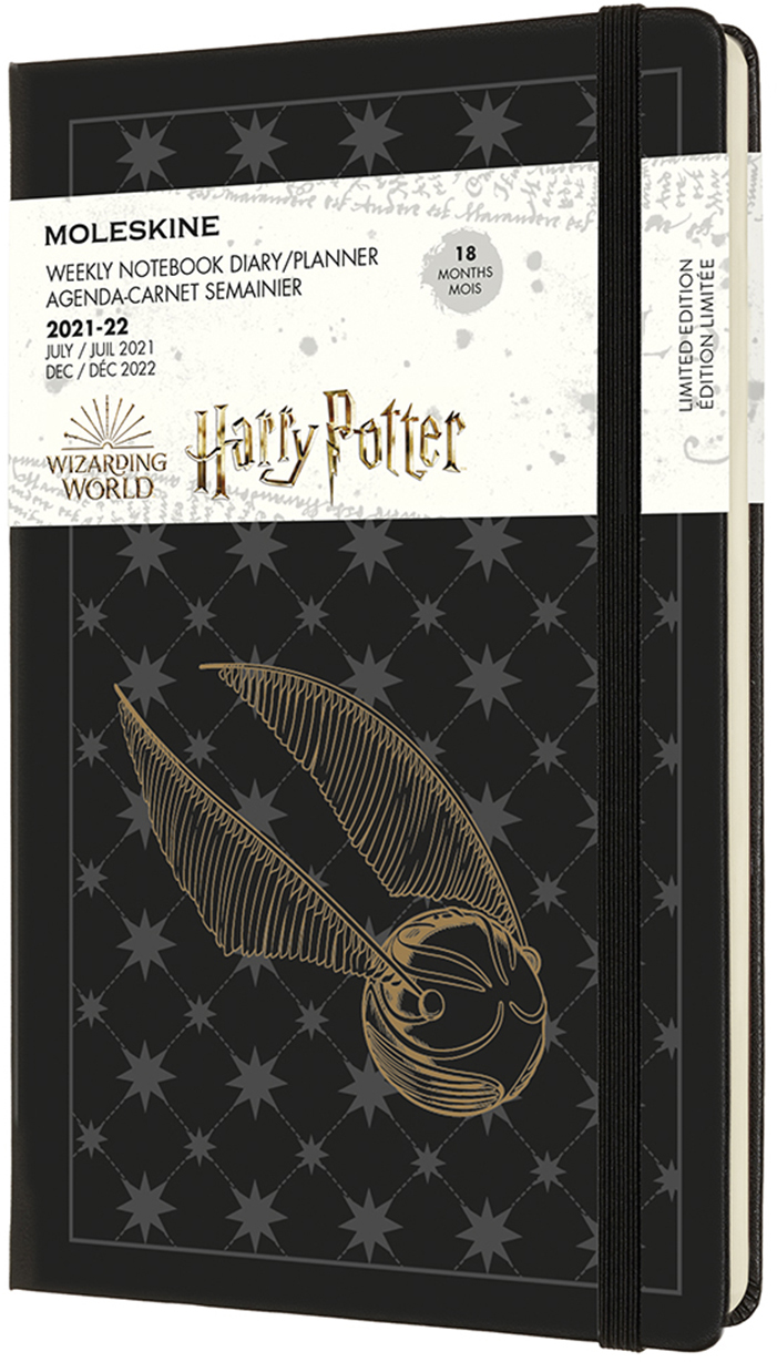 

Еженедельник Moleskine 2021-2022 Harry Potter 13 х 21 см 208 страниц Черный (8056420857207)