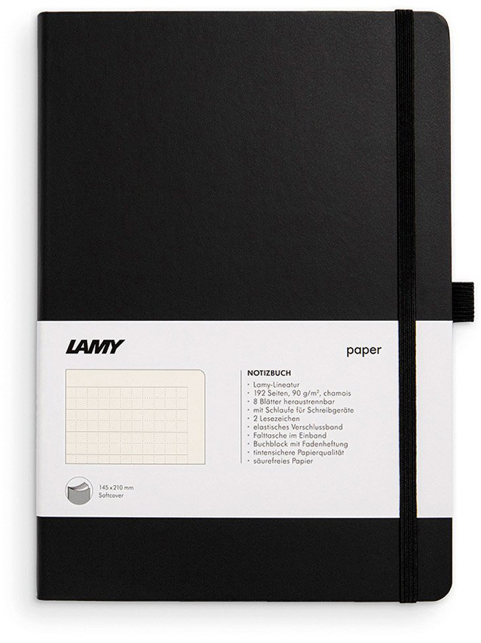 

Записная книга Lamy A5 192 страницы в линейку Черная Мягкая (4014519721093)