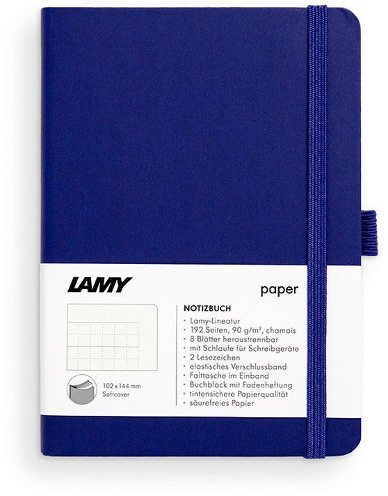 

Записная книга Lamy A6 192 страницы в линейку Синяя Мягкая (4014519721185)