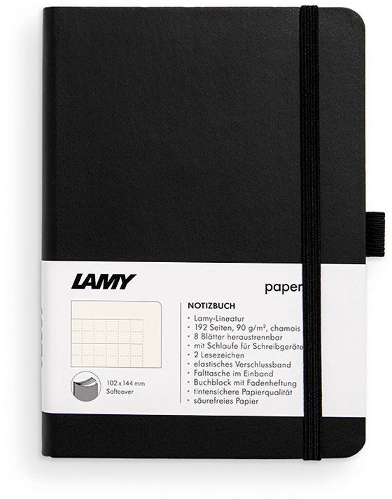 

Записная книга Lamy A6 192 страницы в линейку Черная Мягкая (4014519721161)