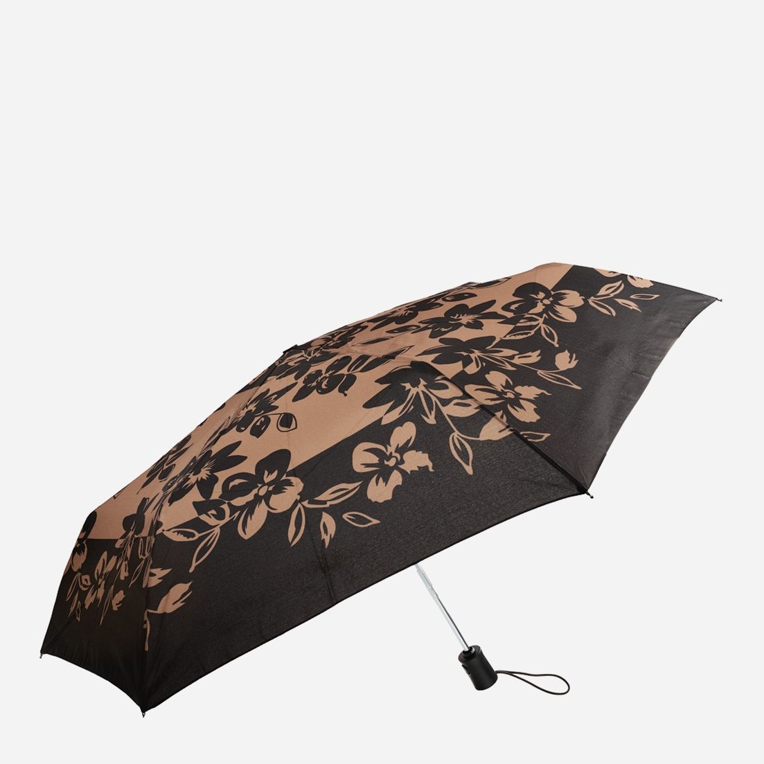 

Зонт складной Happy Rain U46855-8 автомат Коричнево-черный