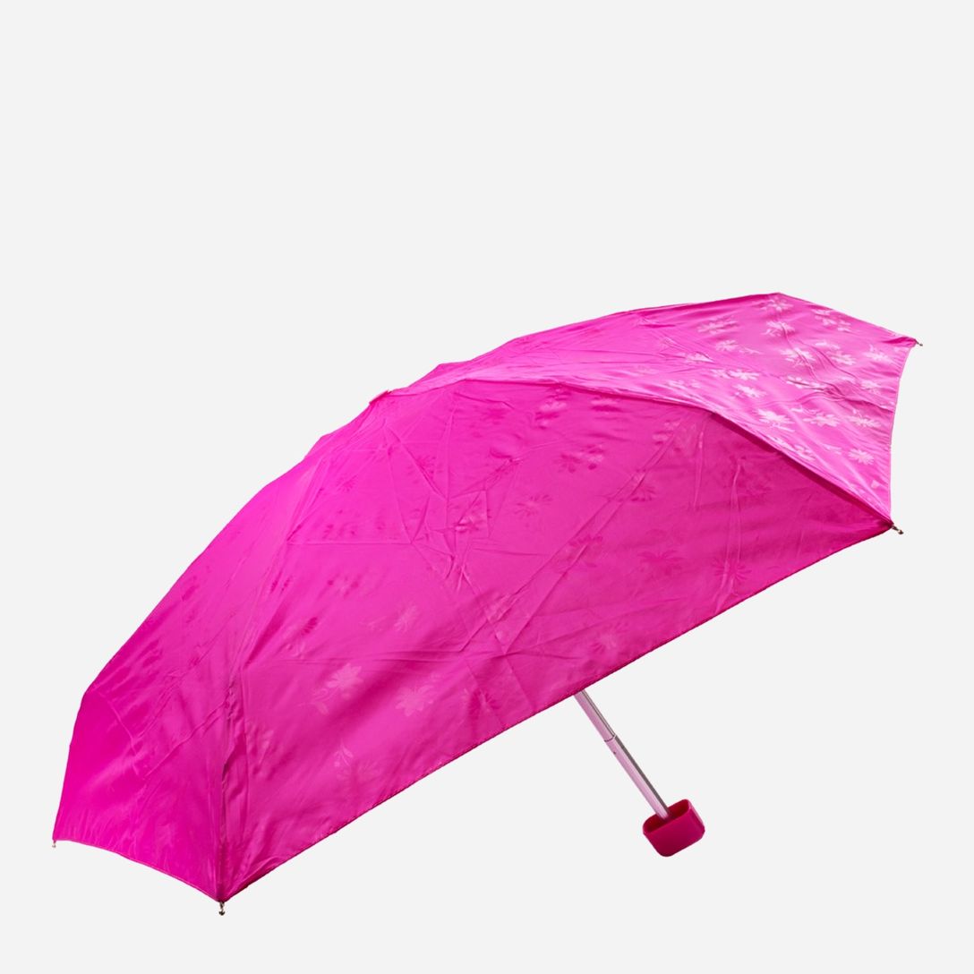 Акция на Зонт складной Fulton FULL501-Gloss-floral механический Розовый от Rozetka UA