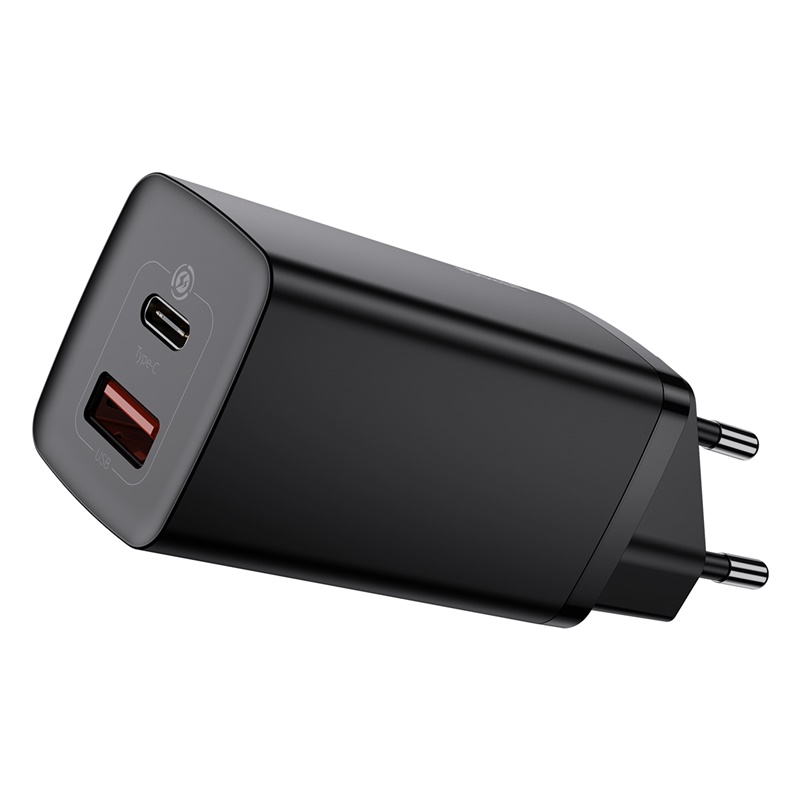 

Сетевое зарядное устройство Baseus GaN2 Lite 2 порта, USB + Type-C 65W Черный (CCGAN2L-B01)