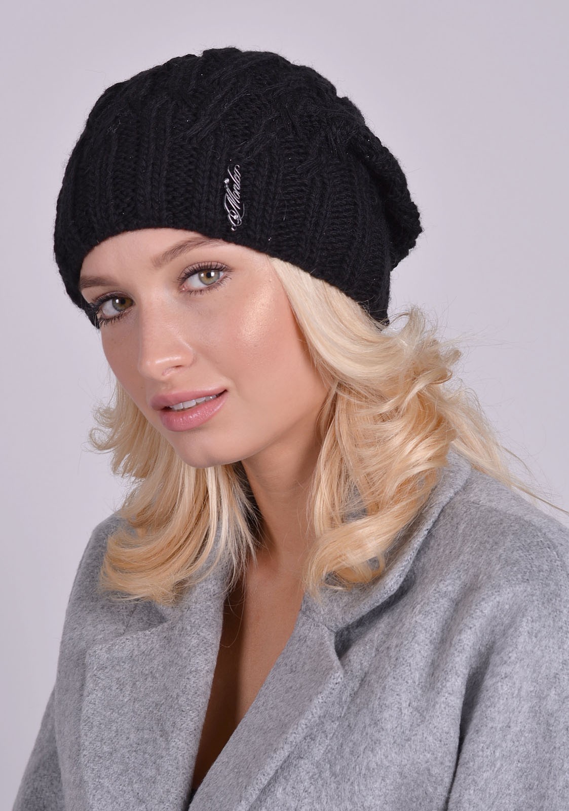 

Вязаная шапка Retto 55-60 р. 3_13 черный