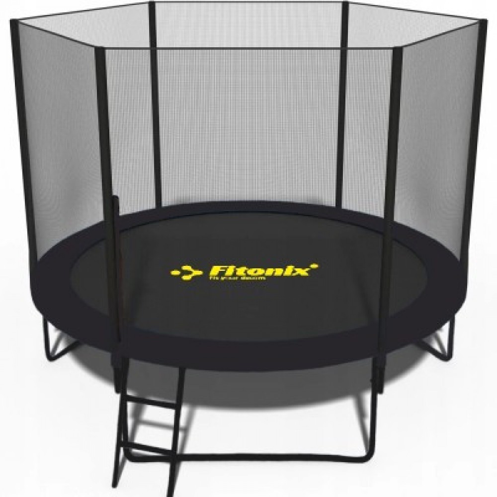 

Усиленный батут Fitonix 252 см с внешней сеткой и лесенкой Черный