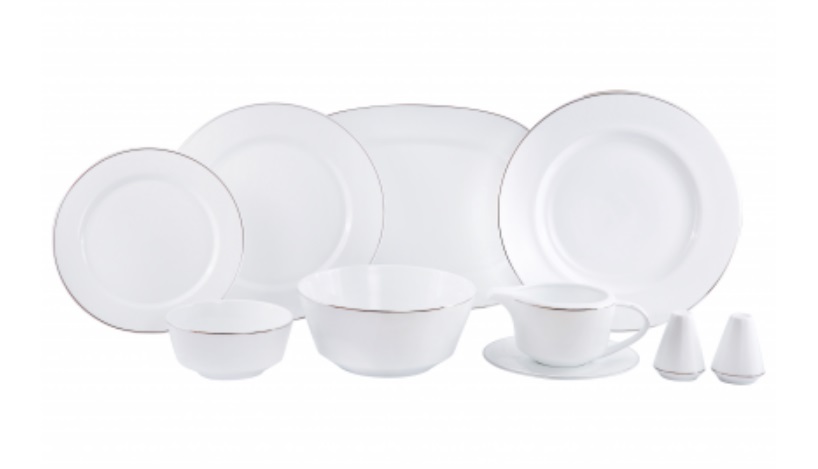 

Сервіз столовий Dankotuwa Porcelain Wave White 25 предметів