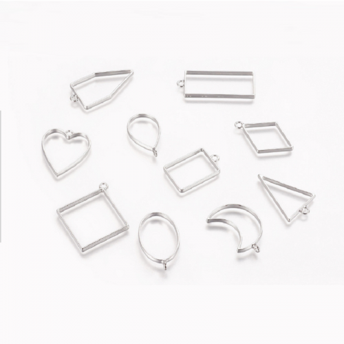 

Набор кулонов контуров цв. серебро (10 шт)