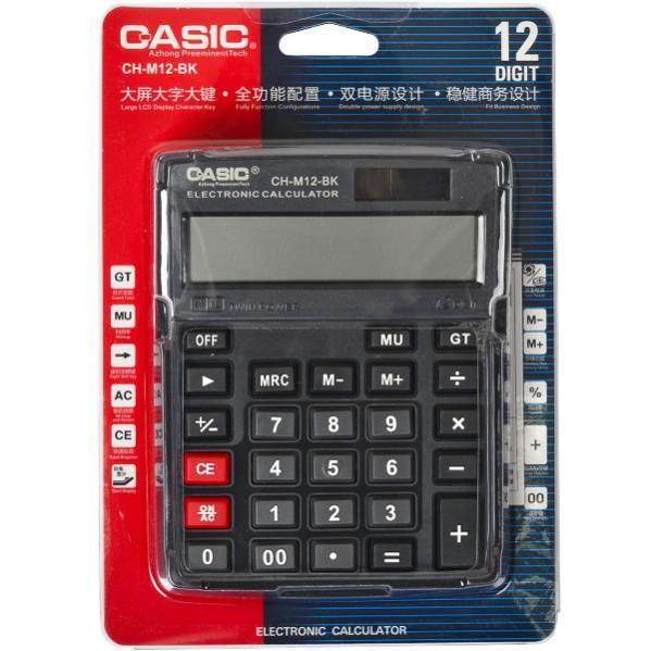 

Калькулятор Сasic CH-M12-BK Черный 15х12х3 см