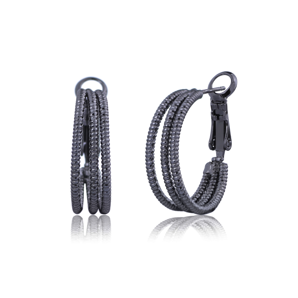 

Серьги Sincera Black Rhodium pl. (13-18312)