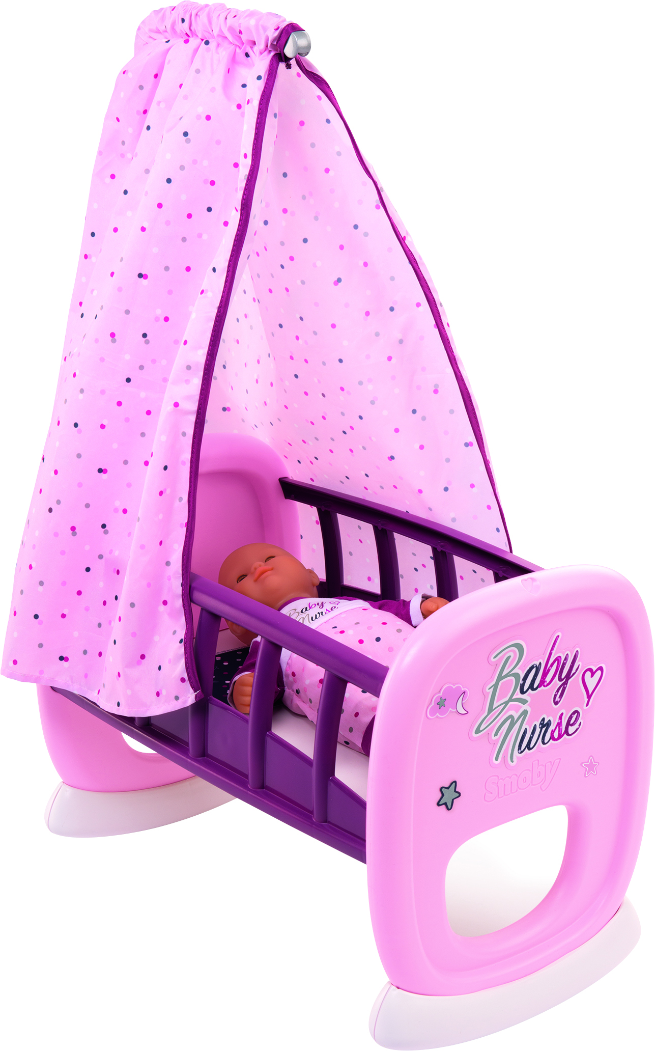 

Кровать Smoby Toys Baby Nurse Прованс с балдахином (220338) (3032162203385)