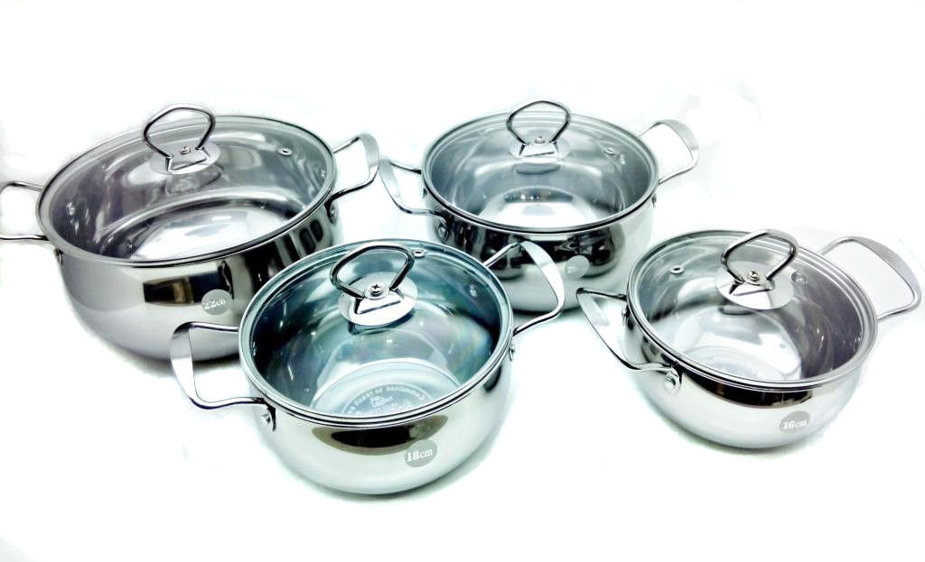 

Набор кастрюль с крышками из 4 шт A-plus 2061