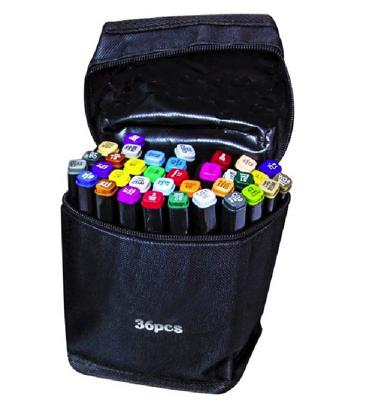 

Набор Цветных Маркеров Sketch Marker Touch 36 в Сумке 36 Цветов