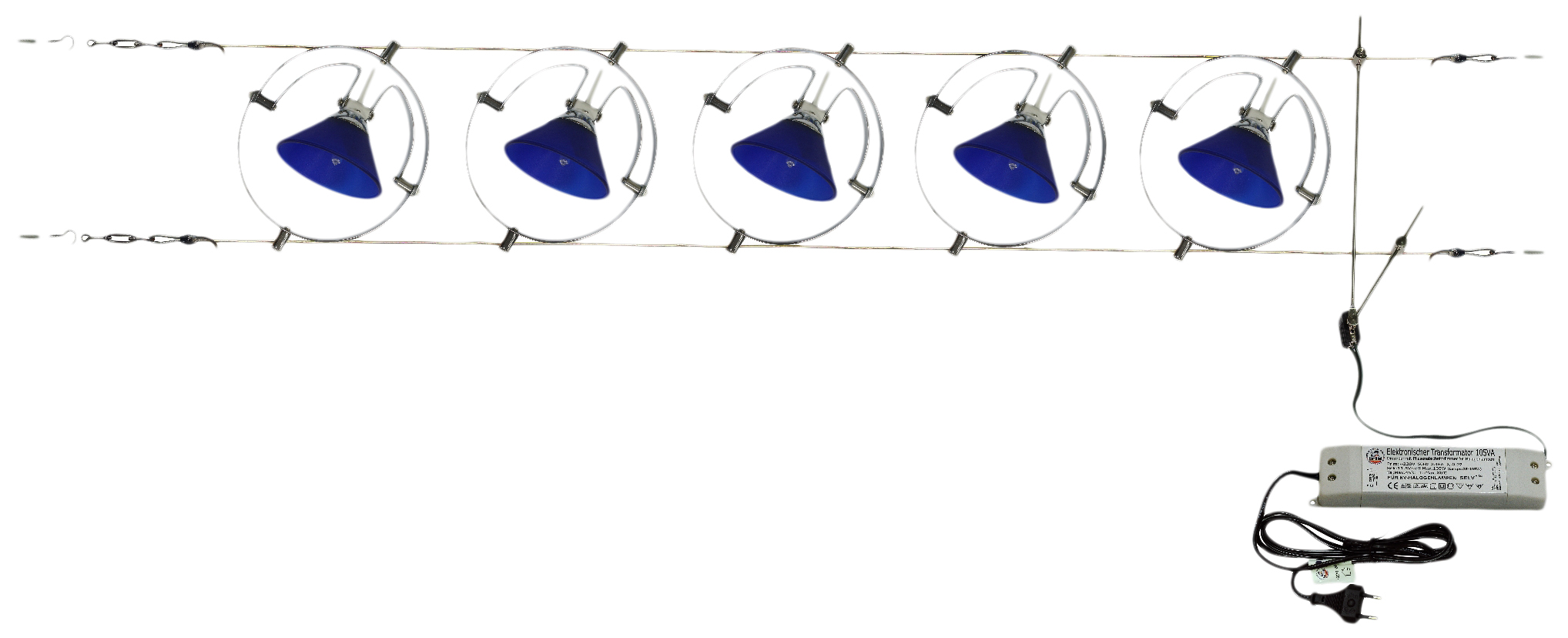 

Светильник струнный Brille HTL-83/5 Blue (176270)