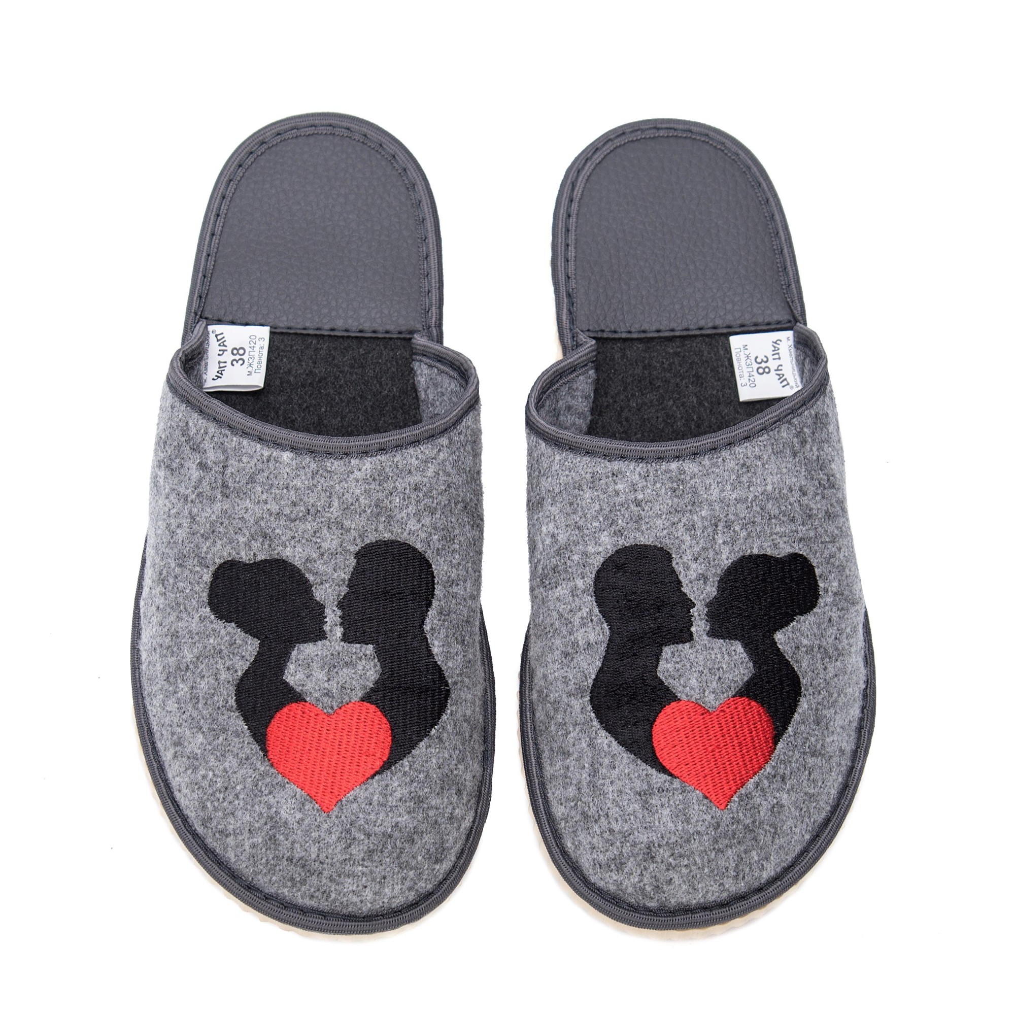 

Тапочки женские Sweet Slippers 37р серые Пара закрытые