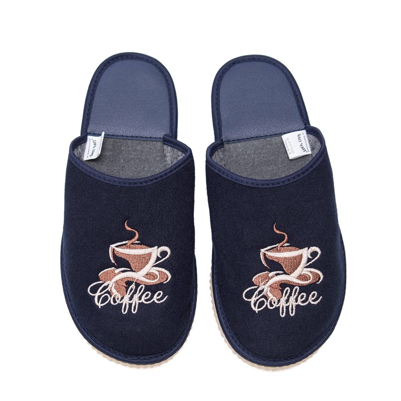

Тапочки женские Sweet Slippers 37р синие Кофе закрытые